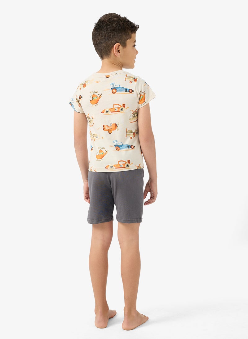 Pinata Car Print Tshirt Short Set - Image 2